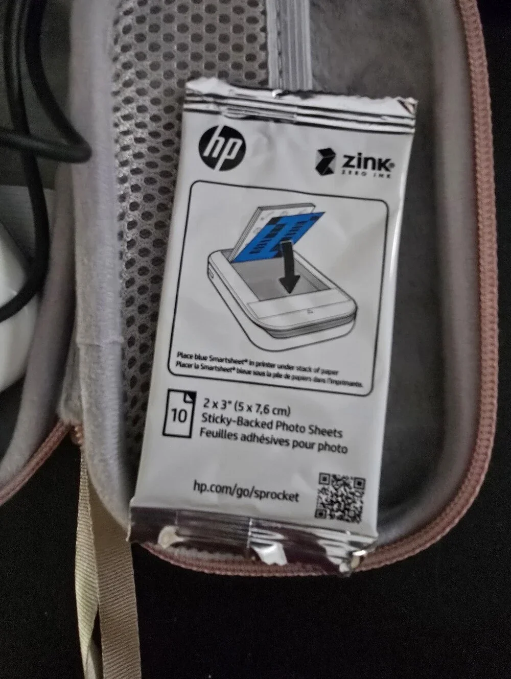 HP Sprocket Portable Photo Printer, Print Social Media Photos on 2x3 Sticky-Back